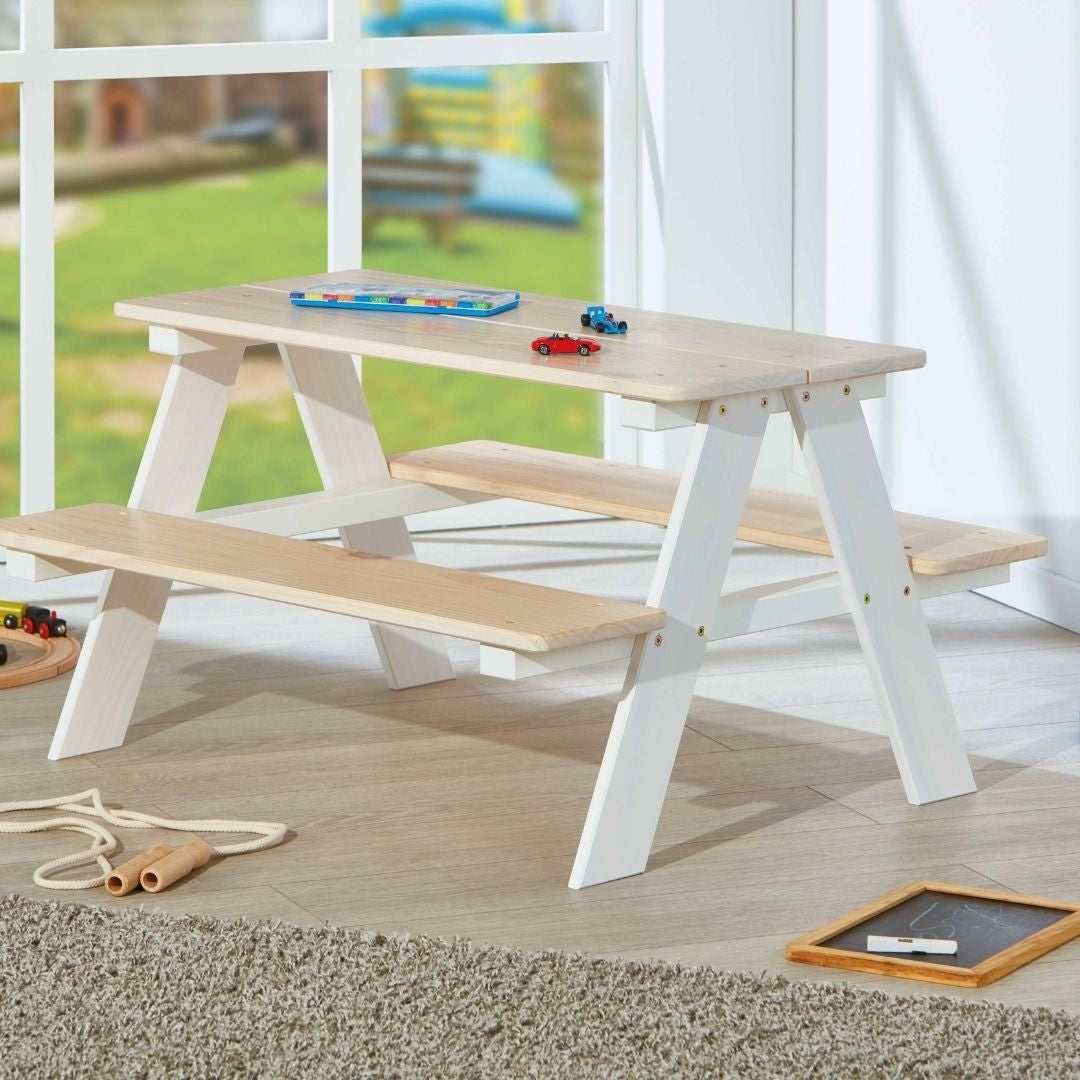 Tavolo da Picnic Per Bambini in Legno Realizzato con ottimi Materiali