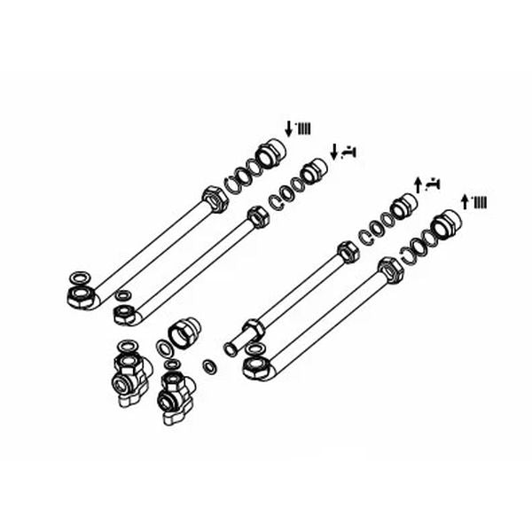 KIT PRIMA INSTALLAZIONE PER CALDAIA A CONDENSAZIONE CHAFFOTEAUX/ARISTON 3318224