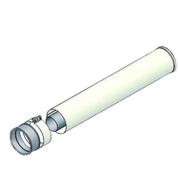 TECNOGAS PROLUNGA COASSIALE IN ALLUMINIO 60/100 1 MT