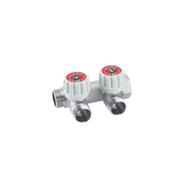 COLLETTORE ARTECLIMA M/F A 2 DERIVAZIONI CON ARRESTI MANUALI 3/4" CODICE AC640342