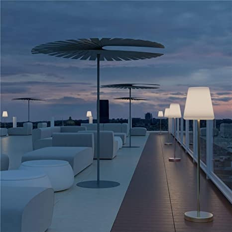 LAMPADA PIANTANA SOLARE LED MOD.LOLA SLIM 120 CM CON TELECOMANDO