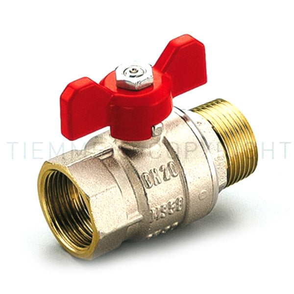Valvola scirocco tiemme m/f 3/8" con leva a farfalla 2310022