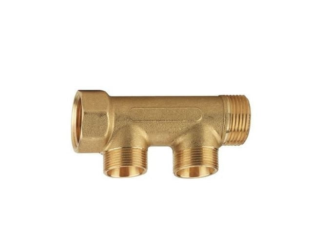 COLLETTORE ARTECLIMA M/F 3/4" DUE DERIVAZIONI LATERALI MASCHIO 24X19 AC60034C