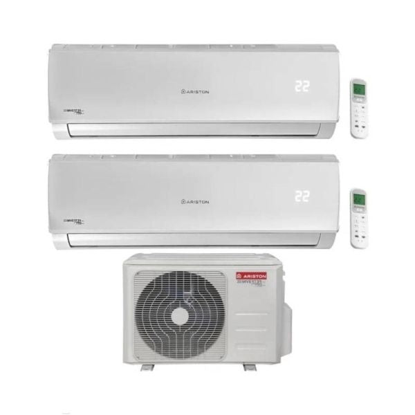 CLIMATIZZATORE ARISTON ALYS DUAL SPLIT 9000+9000 CON DUAL C 50XD0-0 INVERTER R-32 WI-FI OPTIONAL