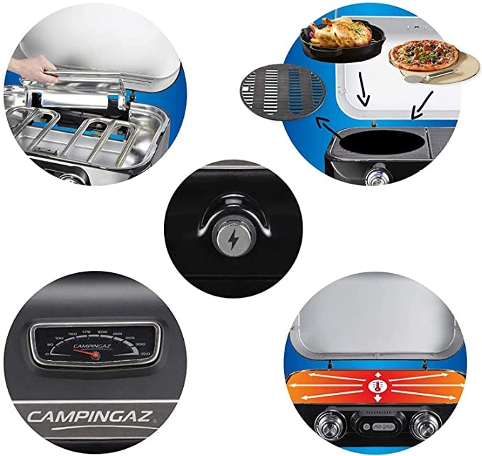 Barbecue a gas da tavolo per casa o camper ad alta efficienza ATTITUDE 2GO/CV