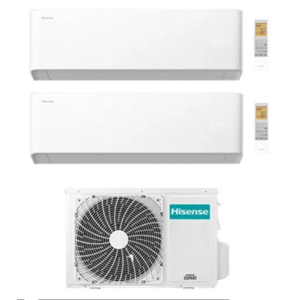 CLIMATIZZATORE HISENSE UNI HB DUALSPLIT 7000+9000+2AMW35U4RGC INVERTER R-32 WI-FI A++/A+