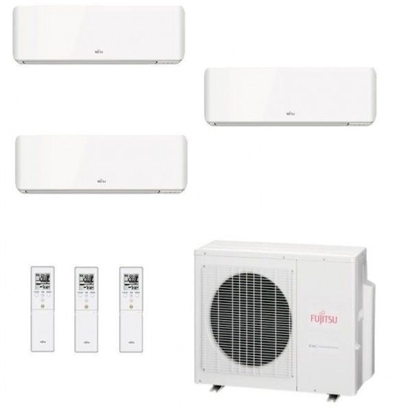 CLIMATIZZATORE FUJITSU TRIAL SPLIT SERIE KM 12000+12000+12000+AOEG24KBCA3 R-32 A+++ WI-FI