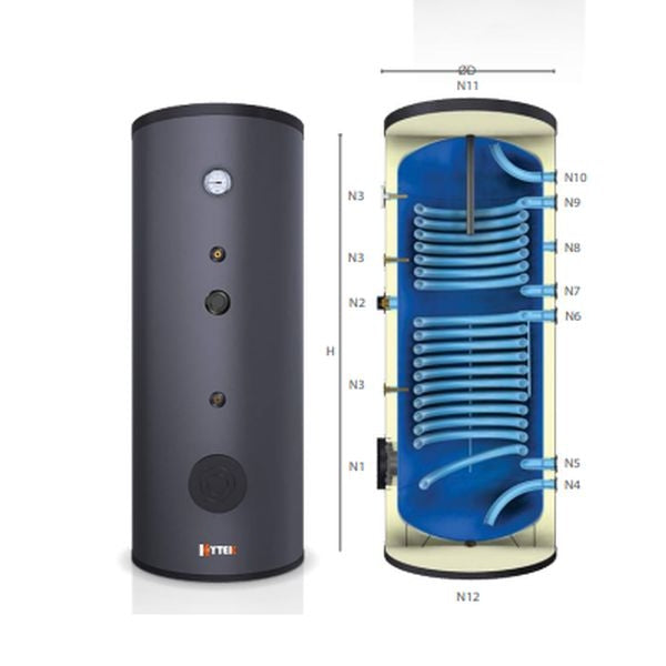 BOLLITORE KYTEK KB 200 LT CON DOPPIA SERPENTINA