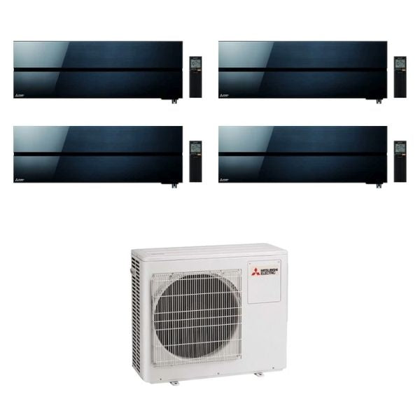 CLIMATIZZATORE MITSUBISHI KIRIGAMINE STYLE SERIE LN QUADRI SPLIT 9000+9000+9000+12000+MXZ-4F72VF WI-FI