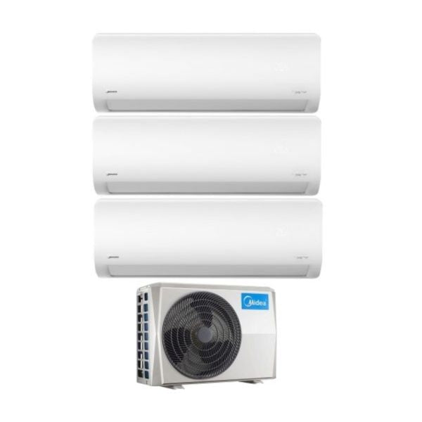 CLIMATIZZATORE MIDEA EXTREME PRO TRIALSPLIT 12000+12000+12000+M3OF-27HFN8 INVERTER R-32 WI-FI