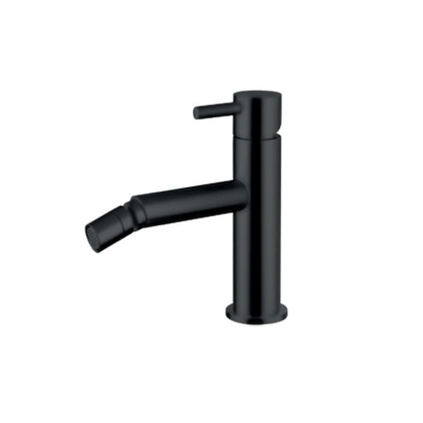 COPPIA MONOCOMANDO LAVABO E BIDET KELLER TAPS MINIMAL NERO OPACO