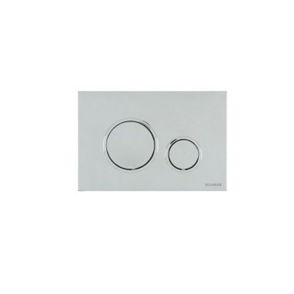 SCHWAB PLACCA VELA CROMATA DOPPIO SCARICO PER CASSETTA UP 199 COD.P47-0120-0253