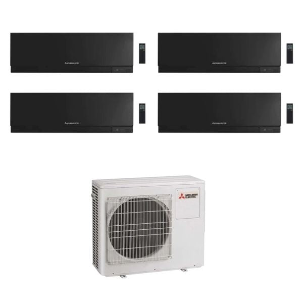 CLIMATIZZATORE MITSUBISHI KIRIGAMINE ZEN QUADRI SPLIT 9000+9000+12000+12000+MXZ-4F72VF R-32 WI-FI