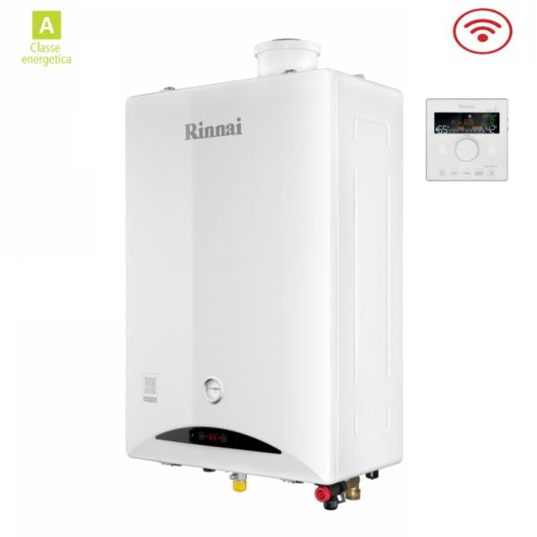 CALDAIA A CONDENSAZIONE RINNAI ZEN 34 REB-KBI3535FF CON KIT FUMI E WI-FI