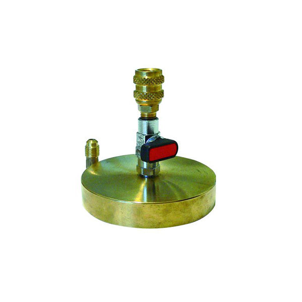 Tecnogas supporto in ottone 1/4 per bombole da 1 kg di gas refrigerante