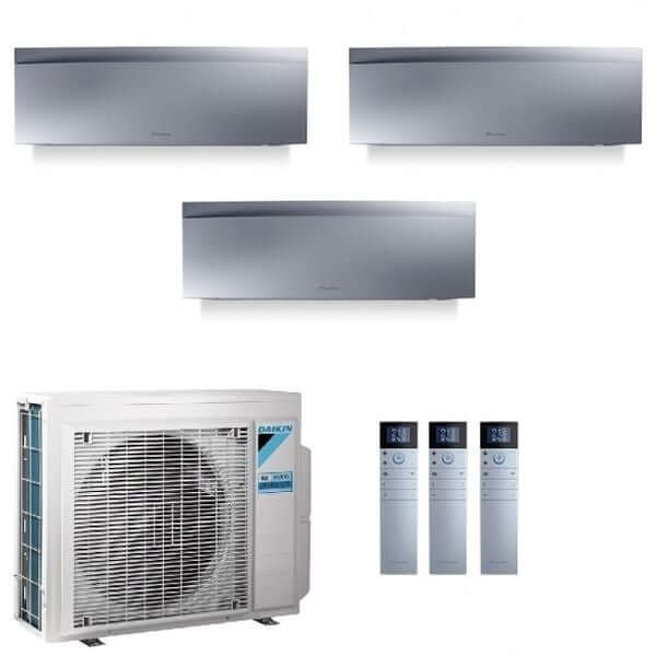 CLIMATIZZATORE DAIKIN EMURA III SILVER TRIALSPLIT 9000+9000+9000+3MXM68N INVERTER R-32 WI-FI