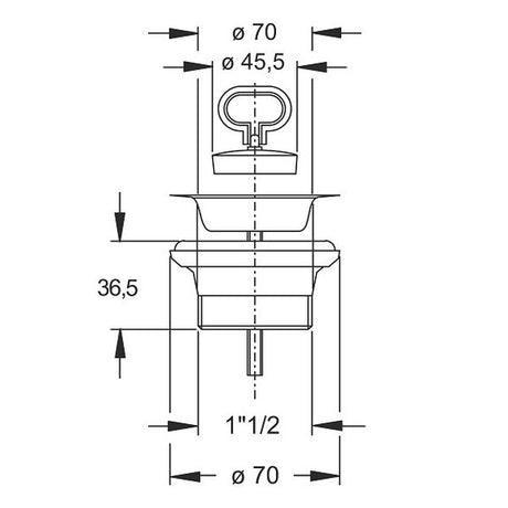 Piletta Simplex Bonomini per lavello cucina codice 1910MG64BO