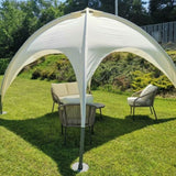 GAZEBO IN ACCIAIO DA GIARDINO O DA ESTERNO CON FORMA OVALE IGLOO