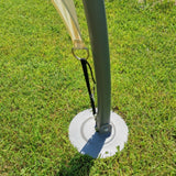 GAZEBO IN ACCIAIO DA GIARDINO O DA ESTERNO CON FORMA OVALE IGLOO