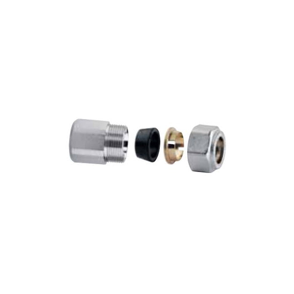 NIPLEX FEMMINA IN OTTONE CROMATO ARTECLIMA 3/4" 24X19 CON ADATTATORE AC7093418G
