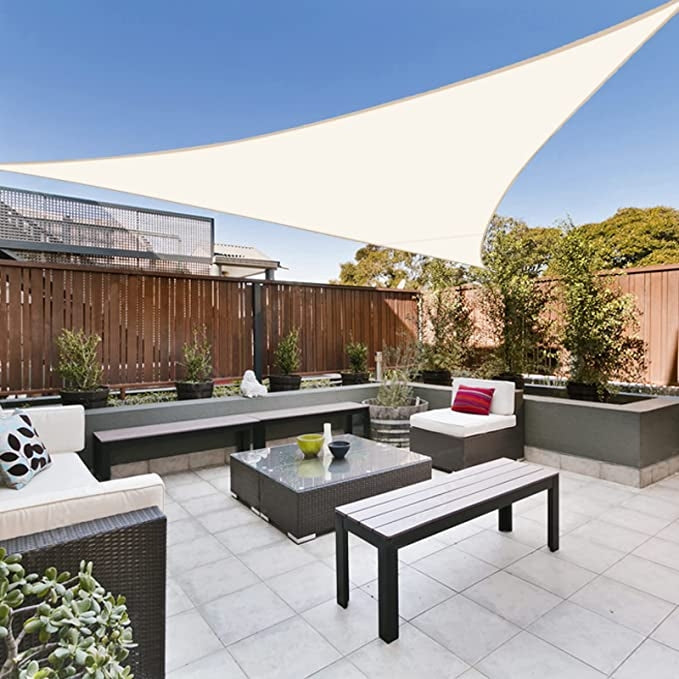 TELO OMBREGGIANTE VELA POLIEST 5X5X5 M BEIGE