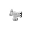 RACCORDO GOMITO A MURO ARTECLIMA CURVO IN OTTONE 1/2" 24X19 AC82112