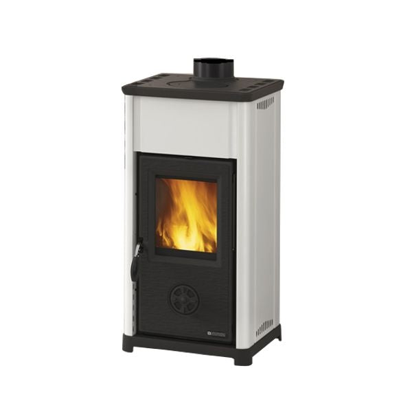 STUFA A LEGNA LA NORDICA EXTRAFLAME MOD.TEA 6,6 KW ANTRACITE O BIANCA