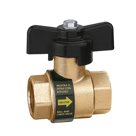 Caleffi valvola a sfera con ritegno incorporato 3/4" 323050