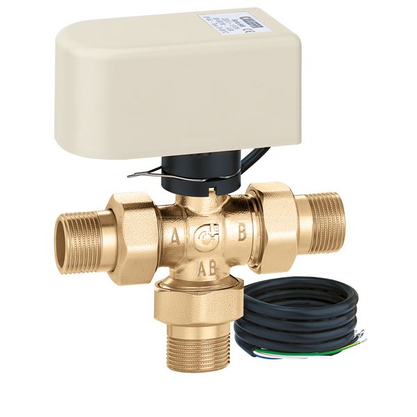 Caleffi valvola di zona a sfera a tre vie motorizzata 3/4" 644352