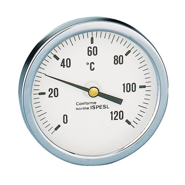 Caleffi termometro attacco posteriore 1/2" l.pozzetto 100 mm 0-120°c 688010