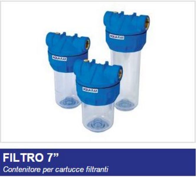 Contenitore per cartucce filtranti filtro medio 7" 3/4" 3 vie 10140025
