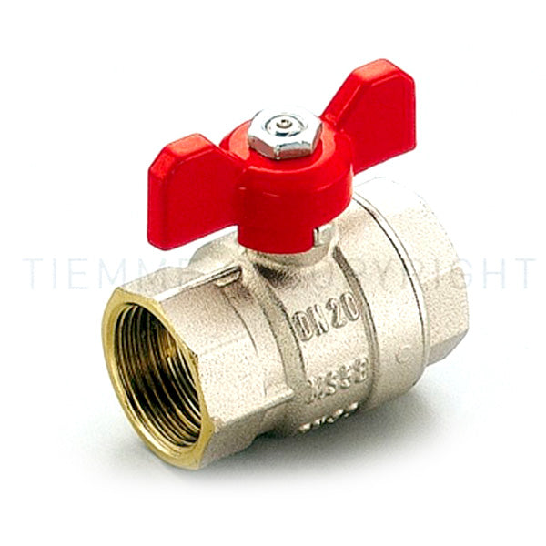 Valvola scirocco tiemme f/f 1" con leva a farfalla 2310016