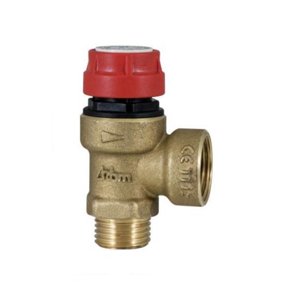 Valvola di sicurezza 3 bar 3520540 1/2"maschio x 3/4" femmina