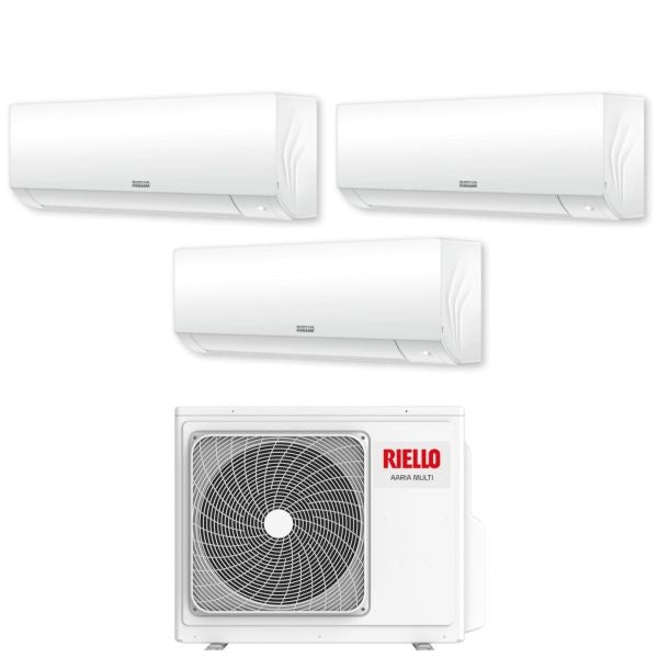 CLIMATIZZATORE RIELLO AARIA PLUS I DUALSPLIT 9000+9000+9000+AARIA MULTI 355 PI INVERTER R-32 WI-FI