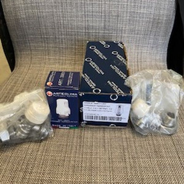 KIT ARTECLIMA VALVOLA + DETENTORE + TESTINA TERMOSTATICA 1/2" AC250KIT12ST