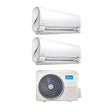 CLIMATIZZATORE MIDEA DUALSPLIT BREEZELESS+ 12000+12000+M2OD-18HFN8-Q INVERTER R-32 WI-FI A++/A+