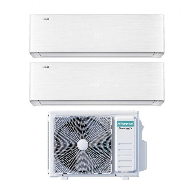 CLIMATIZZATORE HISENSE ENERGY PRO X DUALSPLIT 12000+12000+2AMW52U4RXC WI-FI R-32