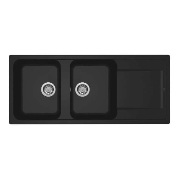 LAVELLO DA INCASSO ELLECI 2 VASCHE MODELLO LIFE 500 CON GOCCIOLATOIO