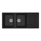 LAVELLO DA INCASSO ELLECI 2 VASCHE MODELLO LIFE 500 CON GOCCIOLATOIO