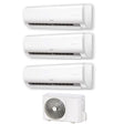 CLIMATIZZATORE FERROLI GIADA TRIALSPLIT 9000+9000+9000 ESTERNA 21-3 INVERTER R-32 WI-FI