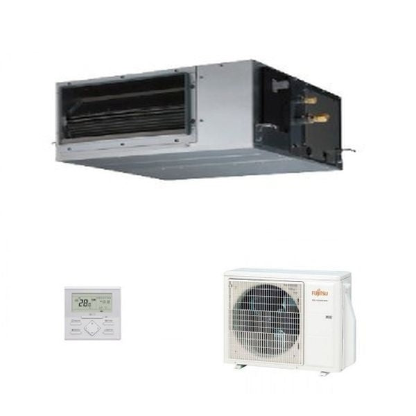 CLIMATIZZATORE FUJITSU CANALIZZABILE MEDIA ALTA PREVALENZA KH 12000 BTU R-32 INVERTER