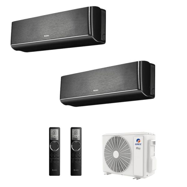 CLIMATIZZATORE GREE AIRY DUALSPLIT 9000+12000+GWHD(14)NK6OO INVERTER R-32 WI-FI