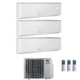 CLIMATIZZATORE GREE AMBER TRIALSPLIT 9000+9000+9000+GWHD(21)NK6OO INVERTER R-32 WI-FI