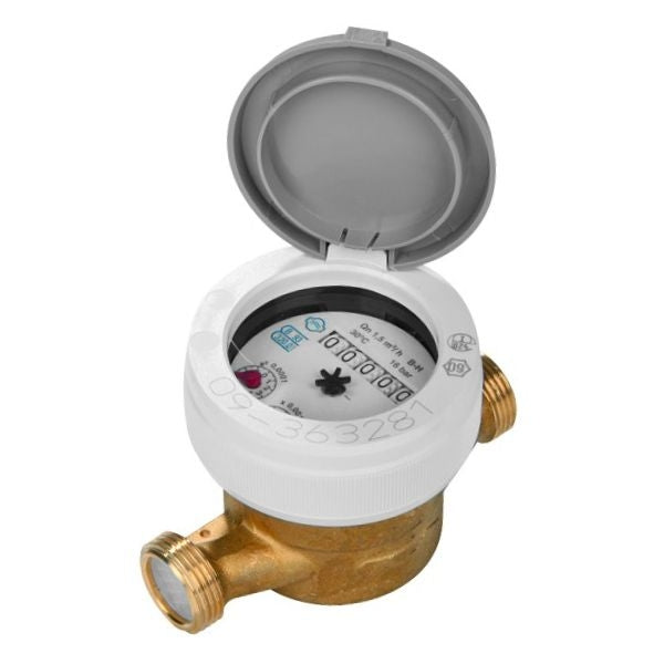 CONTATORE PER ACQUA LETTURA DIRETTA QUADRANTE BAGNATO MODELLO DBRF 1 1/2"