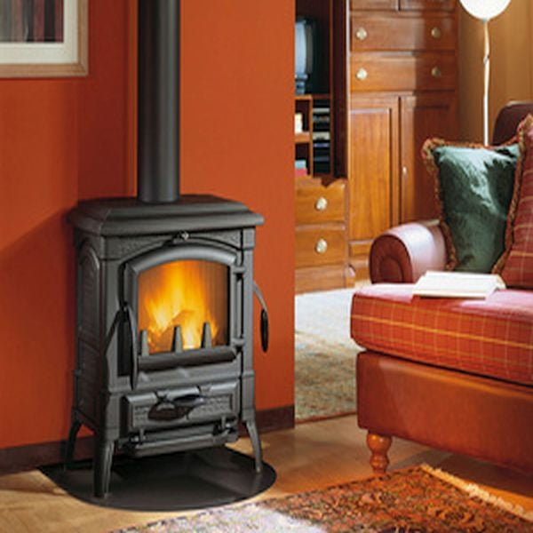 STUFA A LEGNA LA NORDICA EXTRAFLAME ISETTA EVO ANTRACITE 7,7 KW