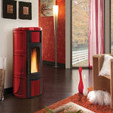 LA NORDICA EXTRAFLAME ISIDE IDRO H15 18.1 KW PELLET STOVE BORDEAUX/WHITE-Bordeaux