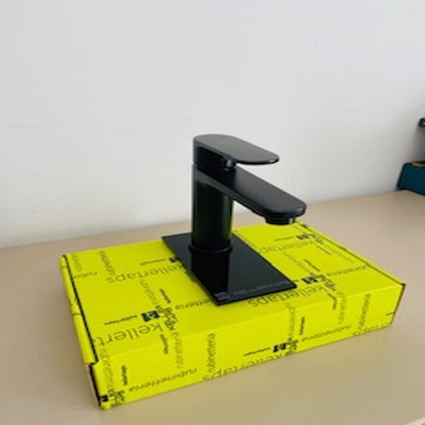MONOCOMANDO LAVABO KELLER TAPS SERIE WINTER NERO OPACO