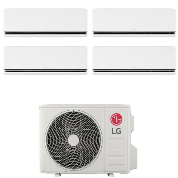 CLIMATIZZATORE LG DUALCOOL DELUXE QUADRISPLIT 9000+9000+9000+9000+MU4R25 INVERTER R-32 WI-FI