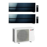 CLIMATIZZATORE MITSUBISHI KIRIGAMINE STYLE SERIE LN DUAL SPLIT 12000+12000+MXZ-2F53VF WI-FI