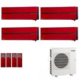 CLIMATIZZATORE MITSUBISHI KIRIGAMINE STYLE SERIE LN QUADRI SPLIT 9000+9000+12000+12000+MXZ-4F72VF WI-FI